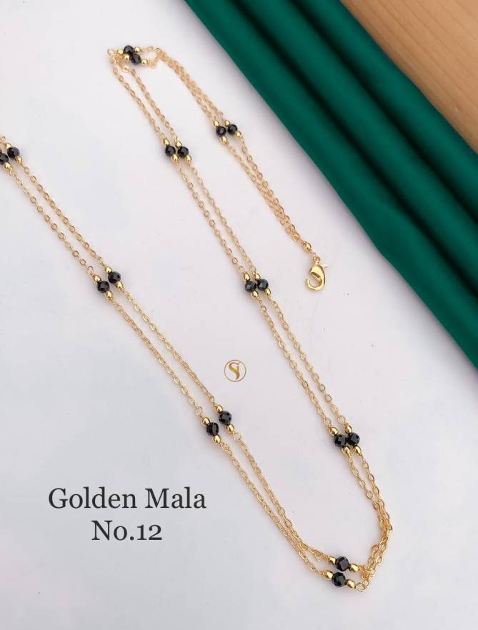 Accessories Daily Wear Golden Fancy Mala 2
